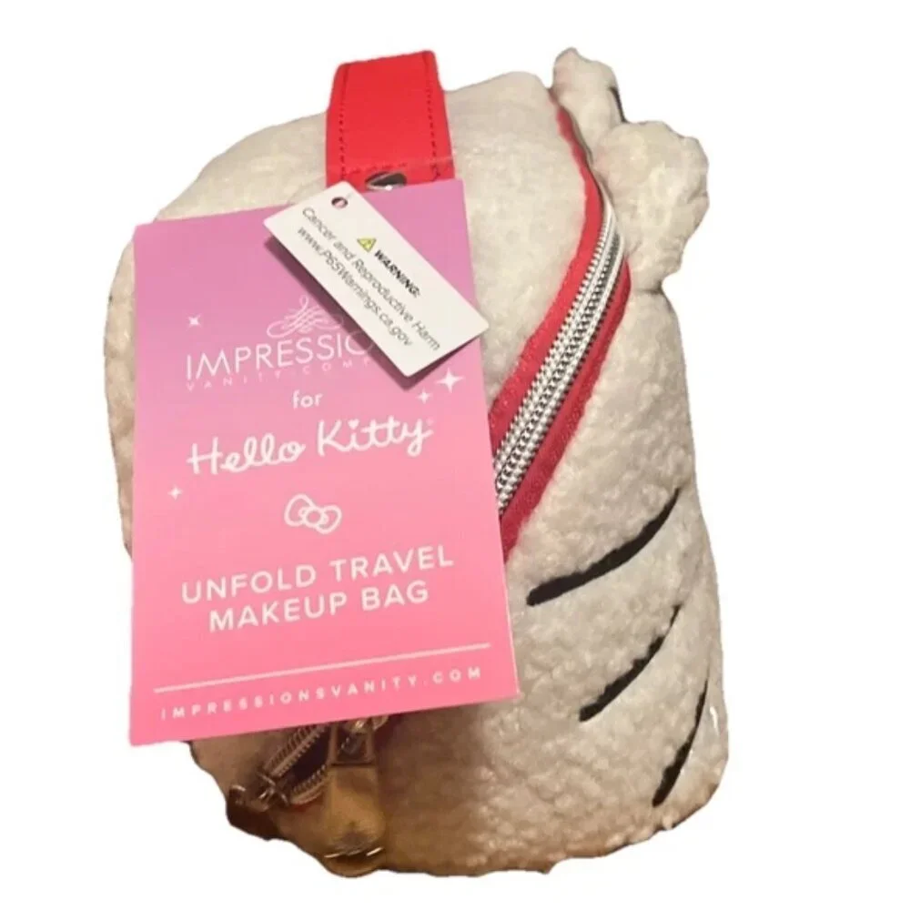 NEW Impressions x Sanrio Hello Kitty Unfold Travel Makeup Bag